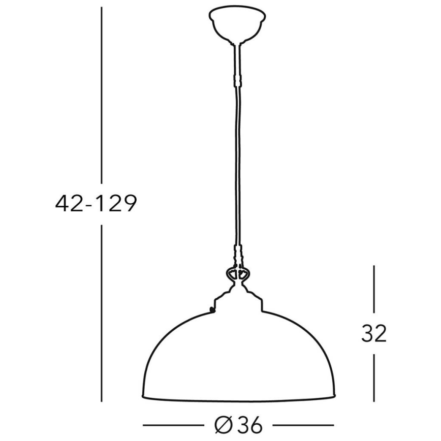 Kolarz 731.32.55 - Chandelier on a string NONNA 1xE27/75W/230V