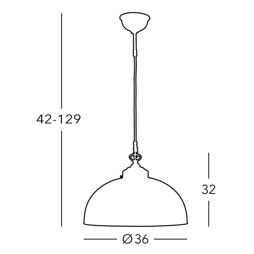 Kolarz 731.32.72 - Chandelier on a string NONNA 1xE27/75W/230V
