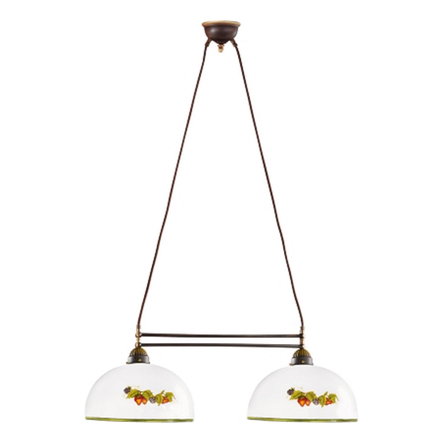 Kolarz 731.82.136 - Chandelier on a string NONNA 2xE27/75W/230V grapes/strawberries
