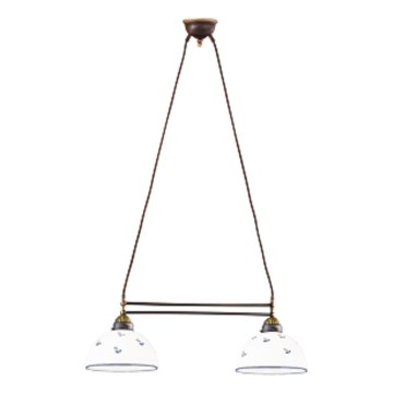 Kolarz 731.82.24 - Chandelier on a string NONNA 2xE27/75W/230V blue