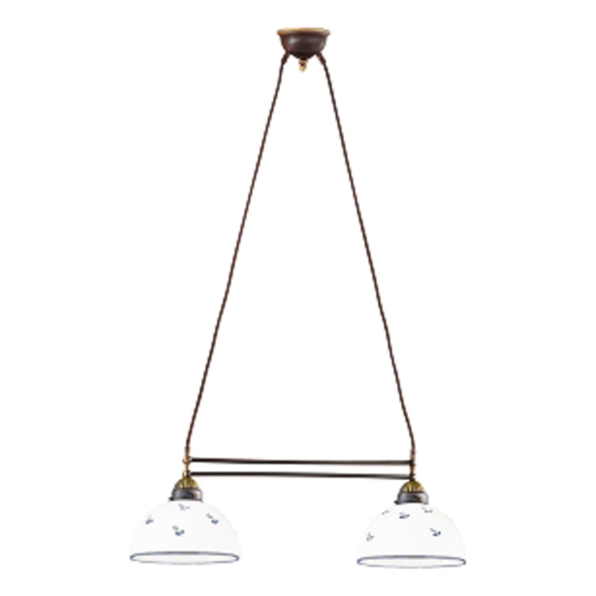 Kolarz 731.82.24 - Chandelier on a string NONNA 2xE27/75W/230V blue