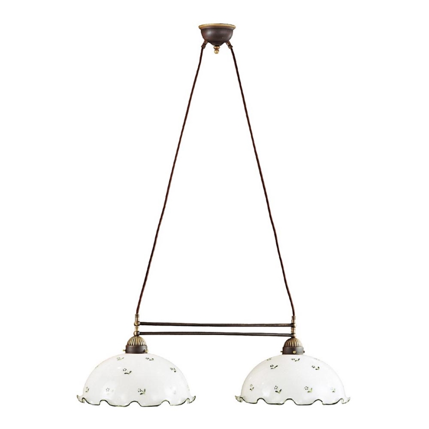 Kolarz 731.82.26 - Chandelier on a string NONNA 2xE27/75W/230V green