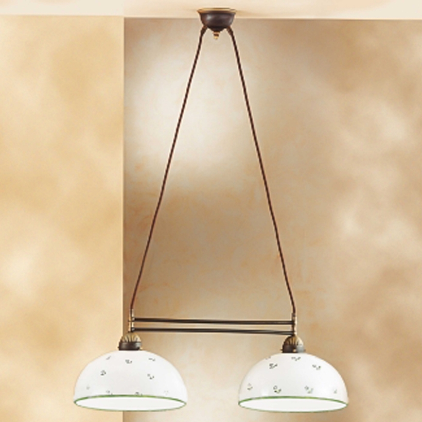 Kolarz 731.82.27 - Chandelier on a string NONNA 2xE27/75W/230V green