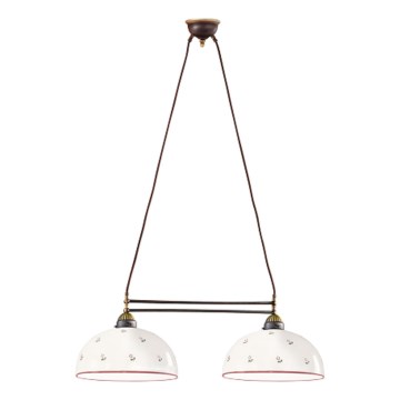 Kolarz 731.82.68 - Chandelier on a string NONNA 2xE27/75W/230V red
