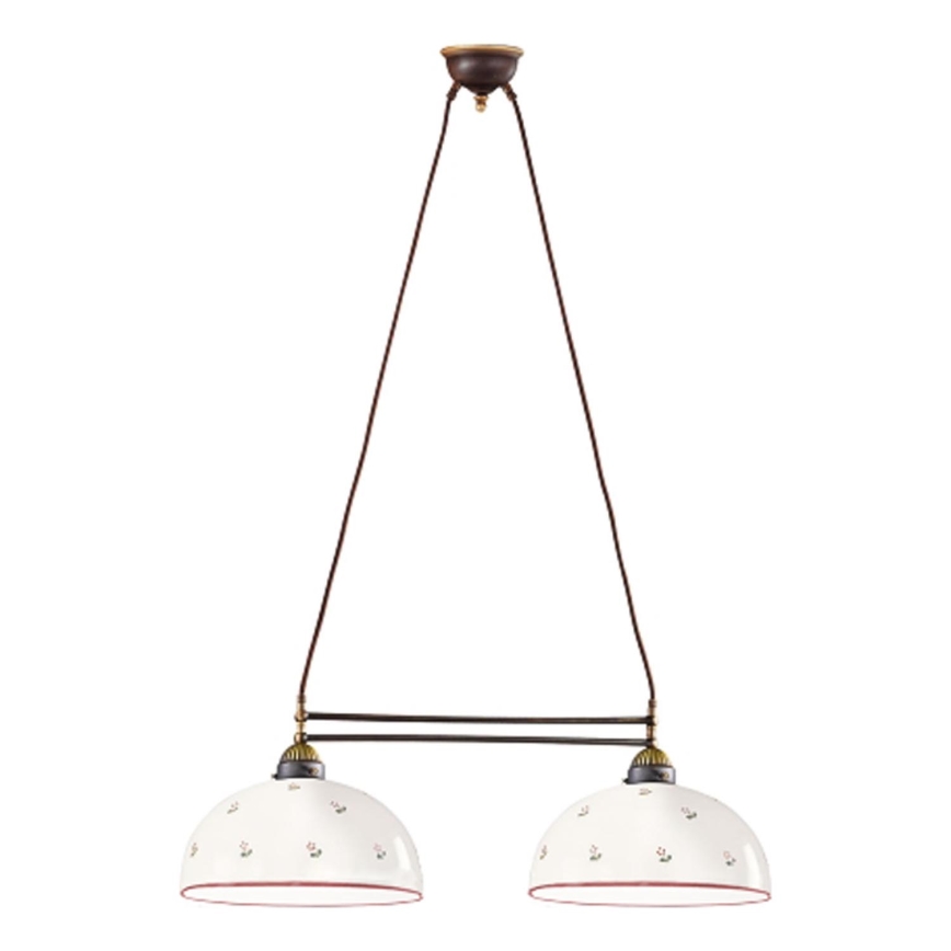 Kolarz 731.82.68 - Chandelier on a string NONNA 2xE27/75W/230V red