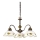 Kolarz 731.83.110 - NONNA chain-hung chandelier 3xE27/75W/230V, wine