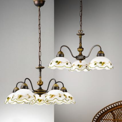 Kolarz 731.83.110 - NONNA chain-hung chandelier 3xE27/75W/230V, wine
