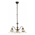 Kolarz 731.83.113 - NONNA chain-hung chandelier 3xE27/75W/230V wine/strawberry