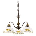 Kolarz 731.83.116 - NONNA chain-hung chandelier 3xE27/75W/230V with lemon accents