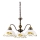 Kolarz 731.83.116 - NONNA chain-hung chandelier 3xE27/75W/230V with lemon accents