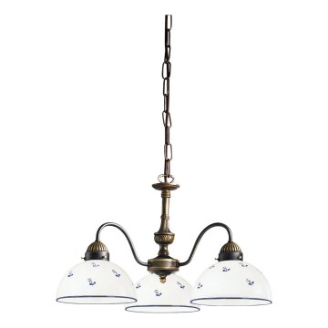 Kolarz 731.83.16 - Chandelier on a chain NONNA 3xE27/75W/230V blue