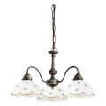 Kolarz 731.83.160 - NONNA chain-hung chandelier 3xE27/75W/230V, floral, rose gold