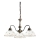 Kolarz 731.83.160 - NONNA chain-hung chandelier 3xE27/75W/230V, floral, rose gold