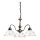 Kolarz 731.83.170 - NONNA Chain-Hung Chandelier 3xE27/75W/230V, Floral, Rose Gold