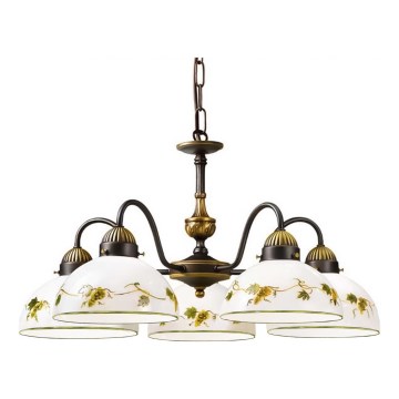 Kolarz 731.85.122 - Chandelier on a chain NONNA 5xE27/75W/230V grapes