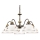 Kolarz 731.85.150 - NONNA chain-hung antler chandelier 5xE27/75W/230V, rose gold