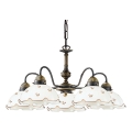 Kolarz 731.85.160 - NONNA chain-hung chandelier 5xE27/75W/230V with floral motifs, rose gold