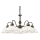 Kolarz 731.85.160 - NONNA chain-hung chandelier 5xE27/75W/230V with floral motifs, rose gold