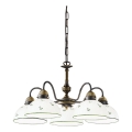 Kolarz 731.85.20 - Chandelier on a chain NONNA 5xE27/75W/230V green