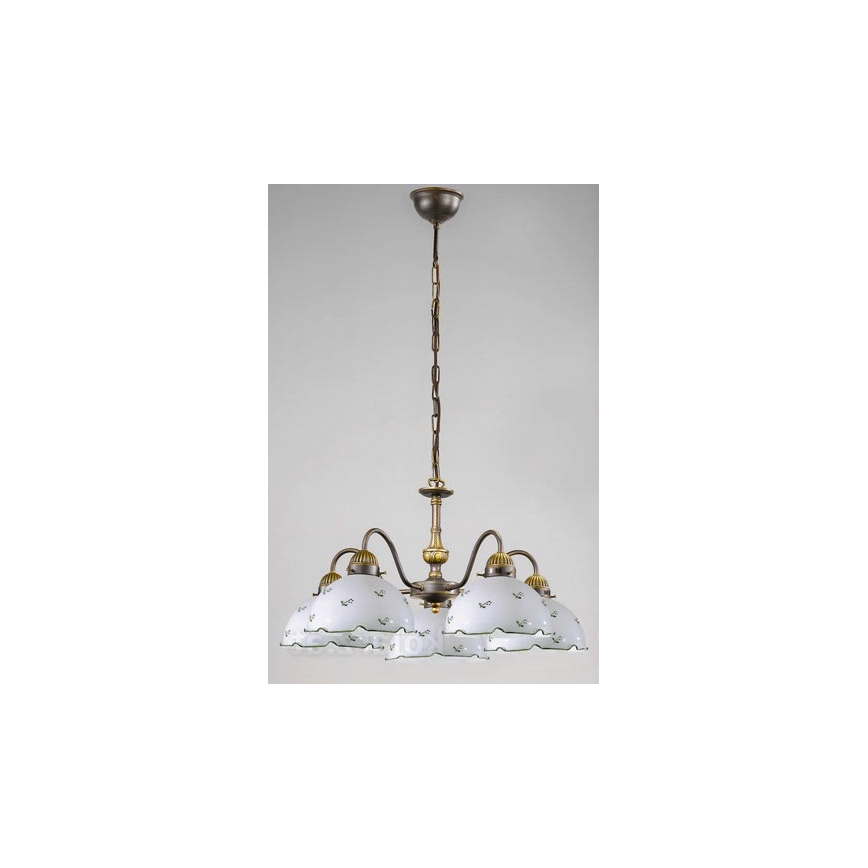 Kolarz 731.85.21 - Chandelier on a chain NONNA 5xE27/75W/230V green