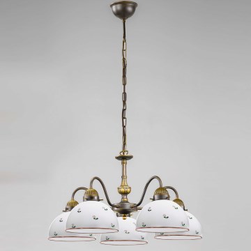 Kolarz 731.85.69 - Chandelier on a chain NONNA 5xE27/75W/230V red