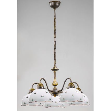 Kolarz 731.85.70 - Chandelier on a chain NONNA 5xE27/75W/230V