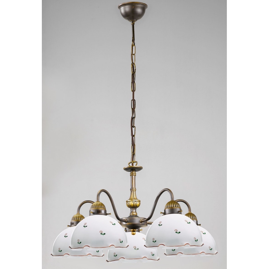 Kolarz 731.85.70 - Chandelier on a chain NONNA 5xE27/75W/230V