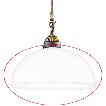 Kolarz 731.G54 - Replacement glass for chandelier, floor lamp and spotlight NONNA E27 d. 30 cm white