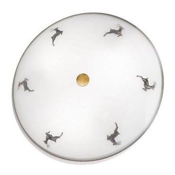 Kolarz 731.U13.4.133- Ceiling light NONNA 3xE27/60W/230V d. 42 cm grey/brass