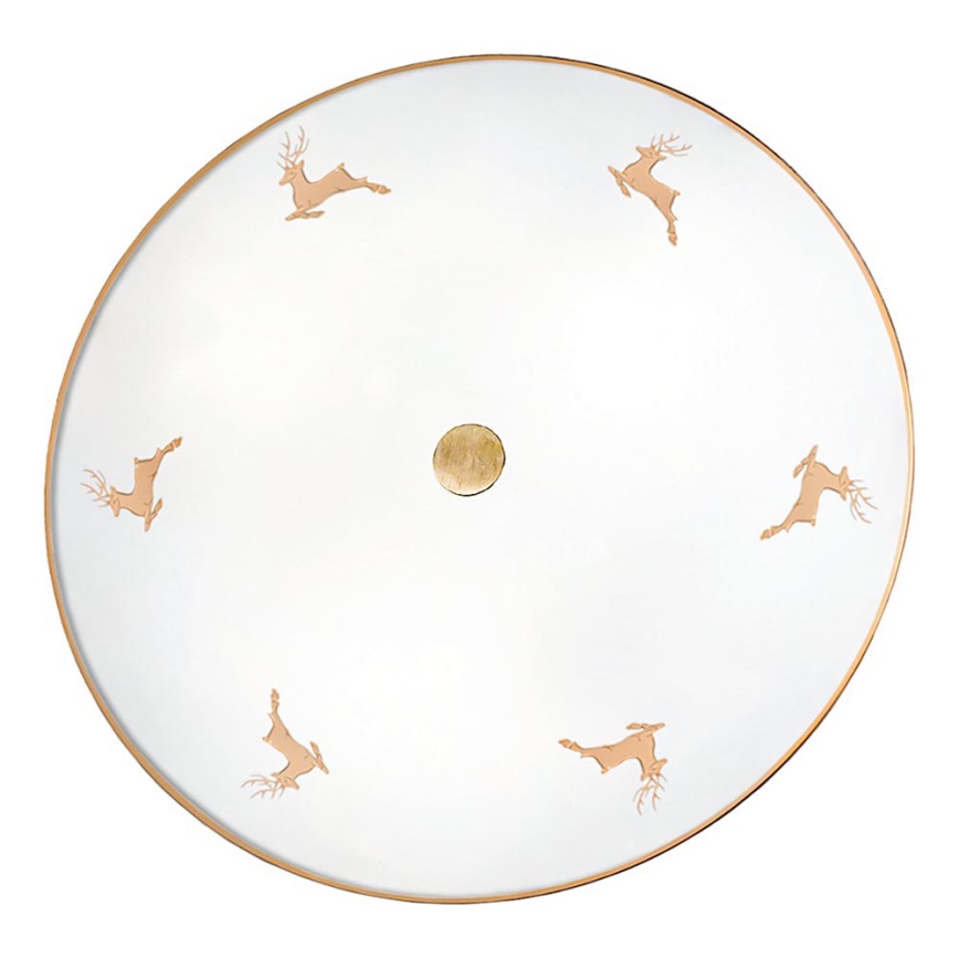 Kolarz 731.U13.4.150 - NONNA wall light 3xE27/60W/230V Ø 42 cm deer rose gold