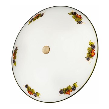 Kolarz 731.U14.4.113-Ceiling light NONNA 4xE27/60W/230V d. 54 cm grapes/strawberries