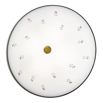Kolarz 731.U14.4.70- Ceiling light NONNA 4xE27/60W/230V d. 54 cm green/brass