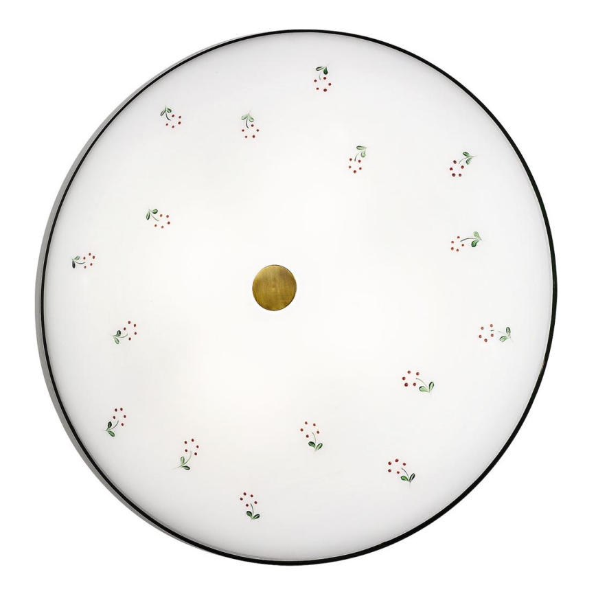 Kolarz 731.U14.4.70- Ceiling light NONNA 4xE27/60W/230V d. 54 cm green/brass