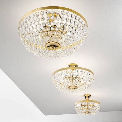 Kolarz 960.16K.3 - Crystal chandelier on a pole VALERIE 6xE14/40W/230V 24K gold