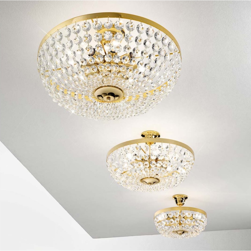 Kolarz 960.18K.3 - Crystal chandelier on a pole VALERIE 8xE14/40W/230V 24K gold
