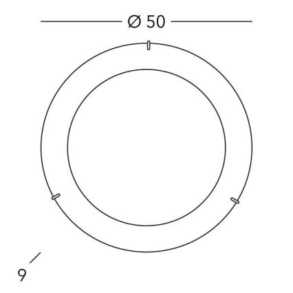 Kolarz A1306.13.5 - Ceiling light MOON 3xE27/60W/230V