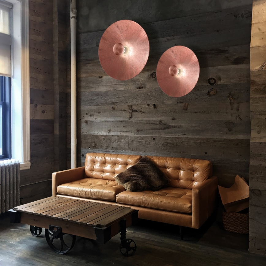 Kolarz A1306.61XL.3.SunCu - Wall light MOON 1xE27/100W/230V copper