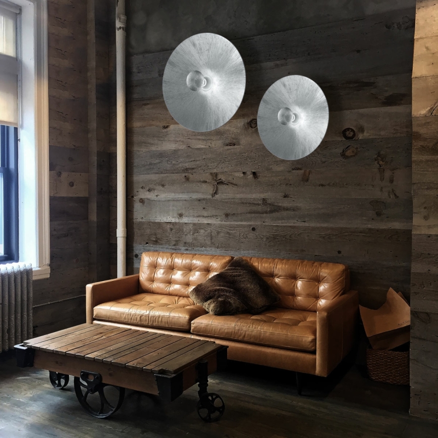 Kolarz A1306.61XL.5.SunAg - Wall light MOON 1xE27/100W/230V silver