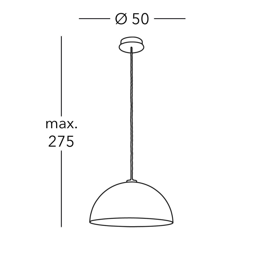 Kolarz A1339.31.Co.VinCu/50 - Chandelier on a string CULT 1xE27/100W/230V d. 50 cm copper