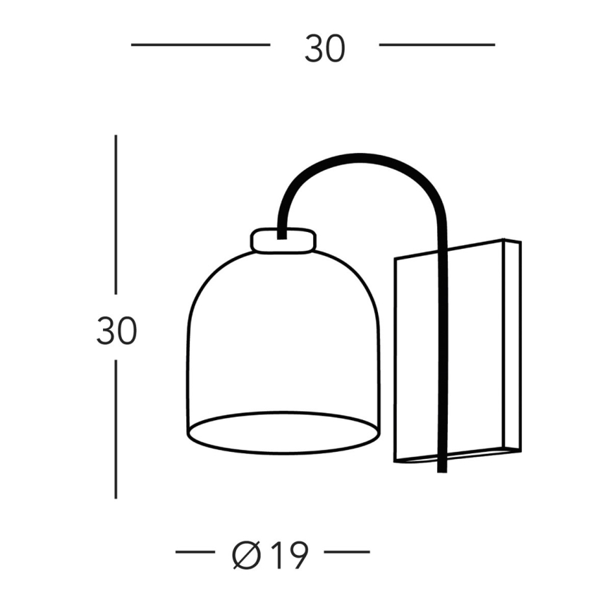 Kolarz A1352.61.Gr - Wall lamp NONNA 1xE27/60W/230V oak/white/grey