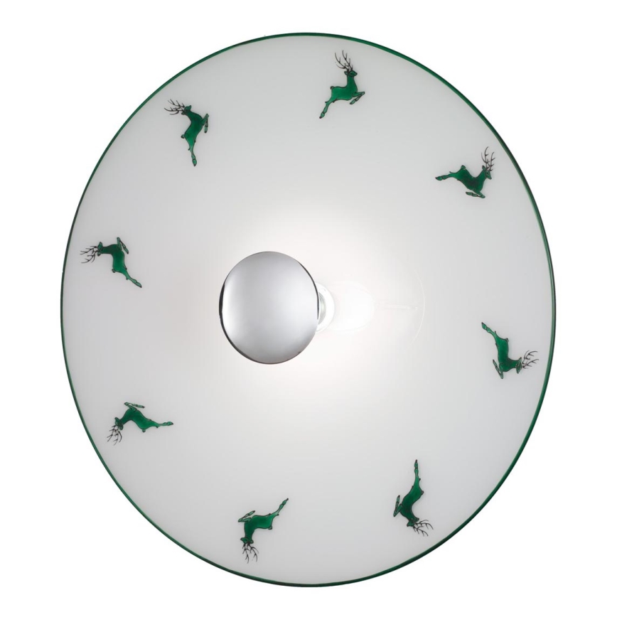 Kolarz A1353.61.XL.5.G.100 - Wall light NONNA 1xE27/100W/230V deer green