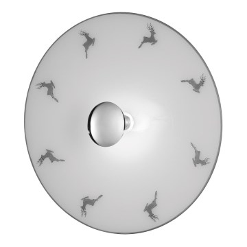 Kolarz A1353.61.XL.5.Gr.100 - Wall light NONNA 1xE27/100W/230V deer grey