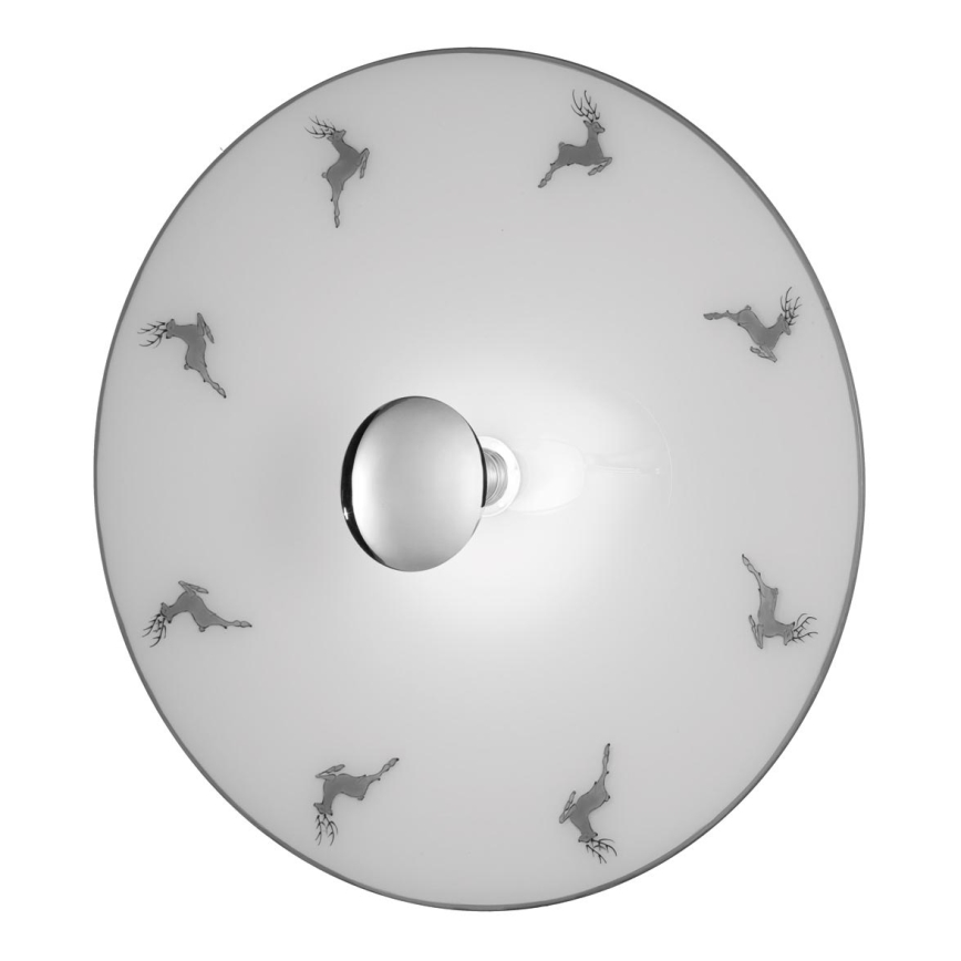 Kolarz A1353.61.XL.5.Gr.100 - Wall light NONNA 1xE27/100W/230V deer grey