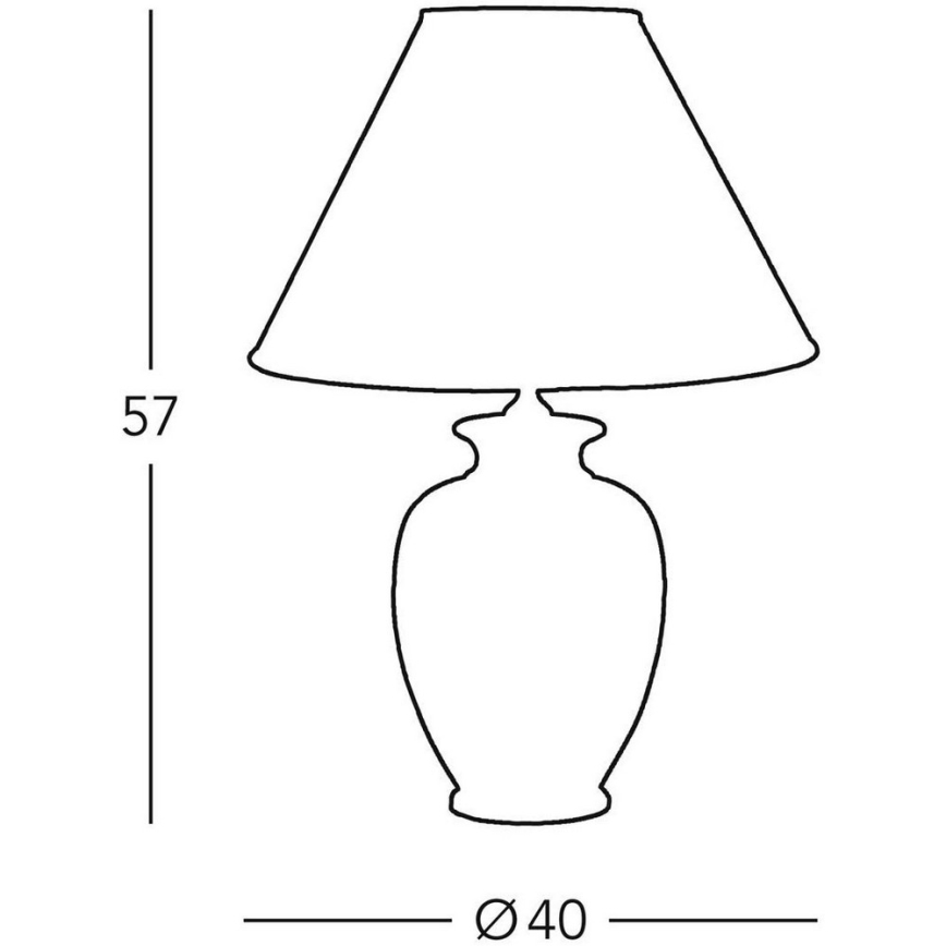 Kolarz A1354.71 - Table lamp GIARDINO 1xE27/100W/230V d. 40 cm