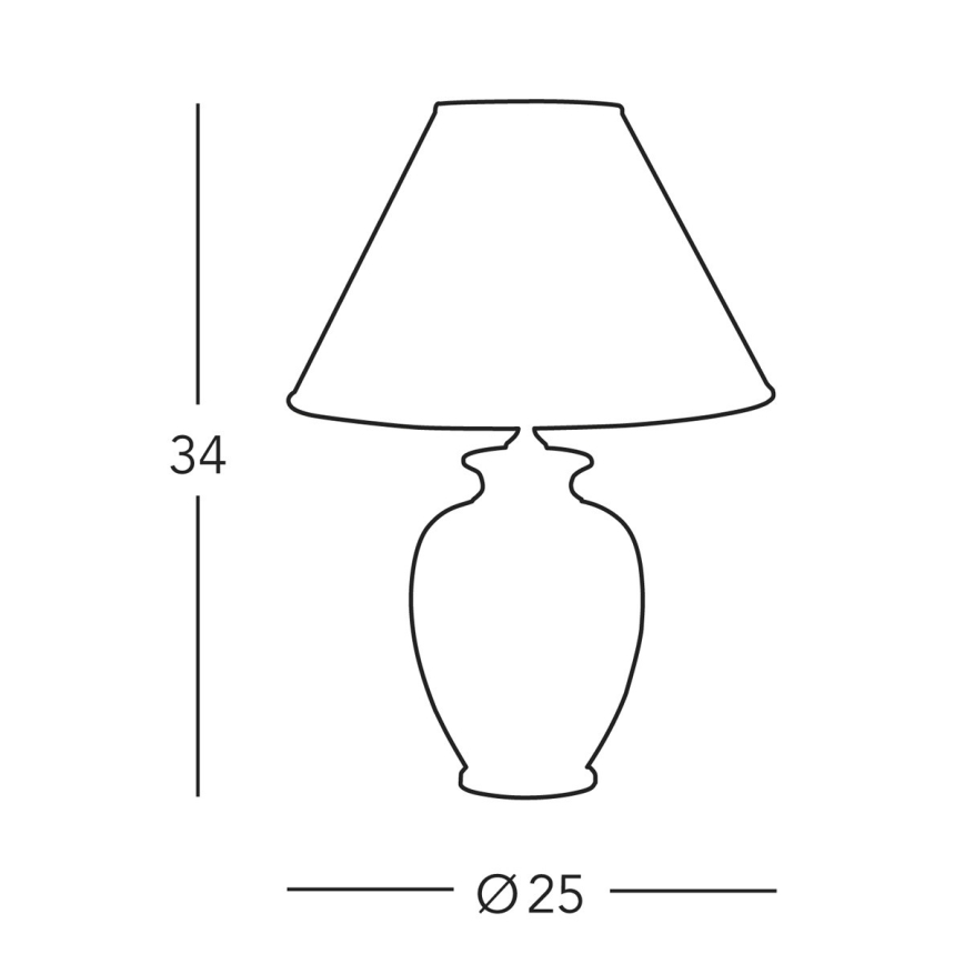 Kolarz A1354.71S - Table lamp GIARDINO 1xE27/60W/230V d. 25 cm