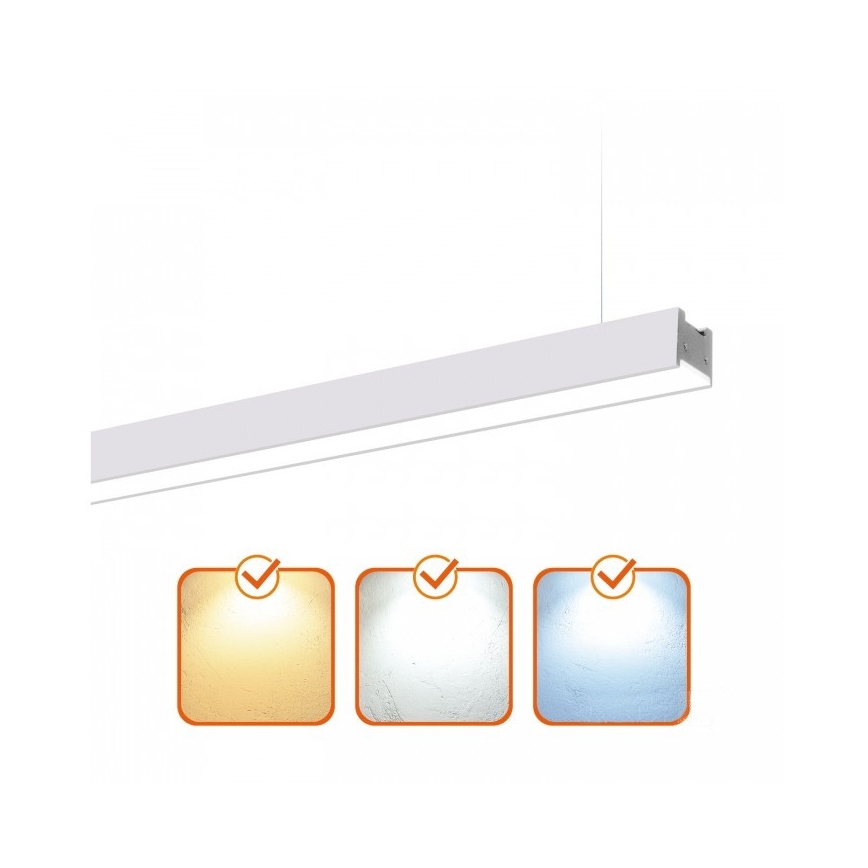 LED Ceiling surface-mounted/pendant light KOLINE LED/40W/230V 3000/4000/6500K 120 cm White