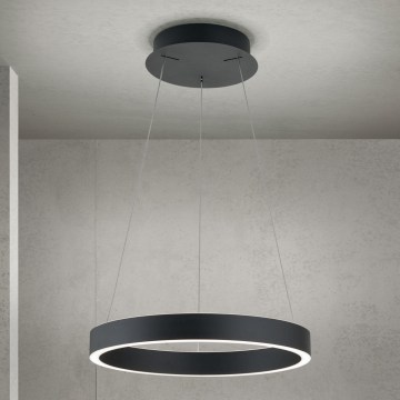 KOLK dimmable LED pendant on cable, LED/40W/230V, 2700/3000/4000K, Ø 40 cm, black