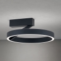 KOLK LED Ceiling Light, 40W/230V, 2700/3000/4000K, Ø 40 cm, Black