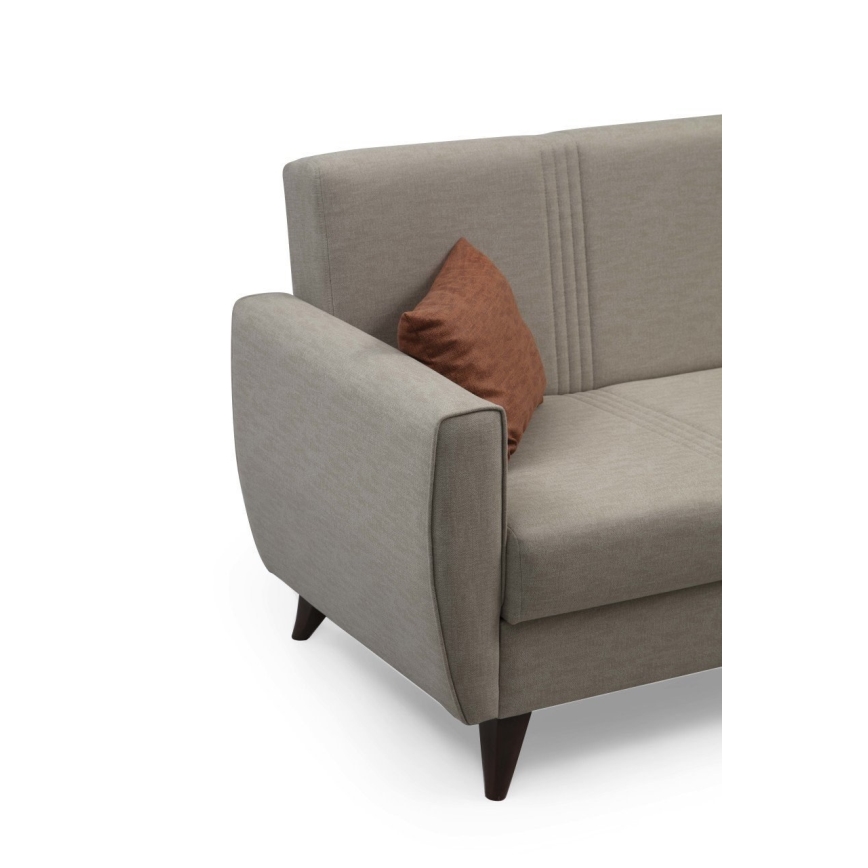KORFU 3-seater sofa bed, beige