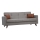 KORFU 3-seater sofa bed, light grey